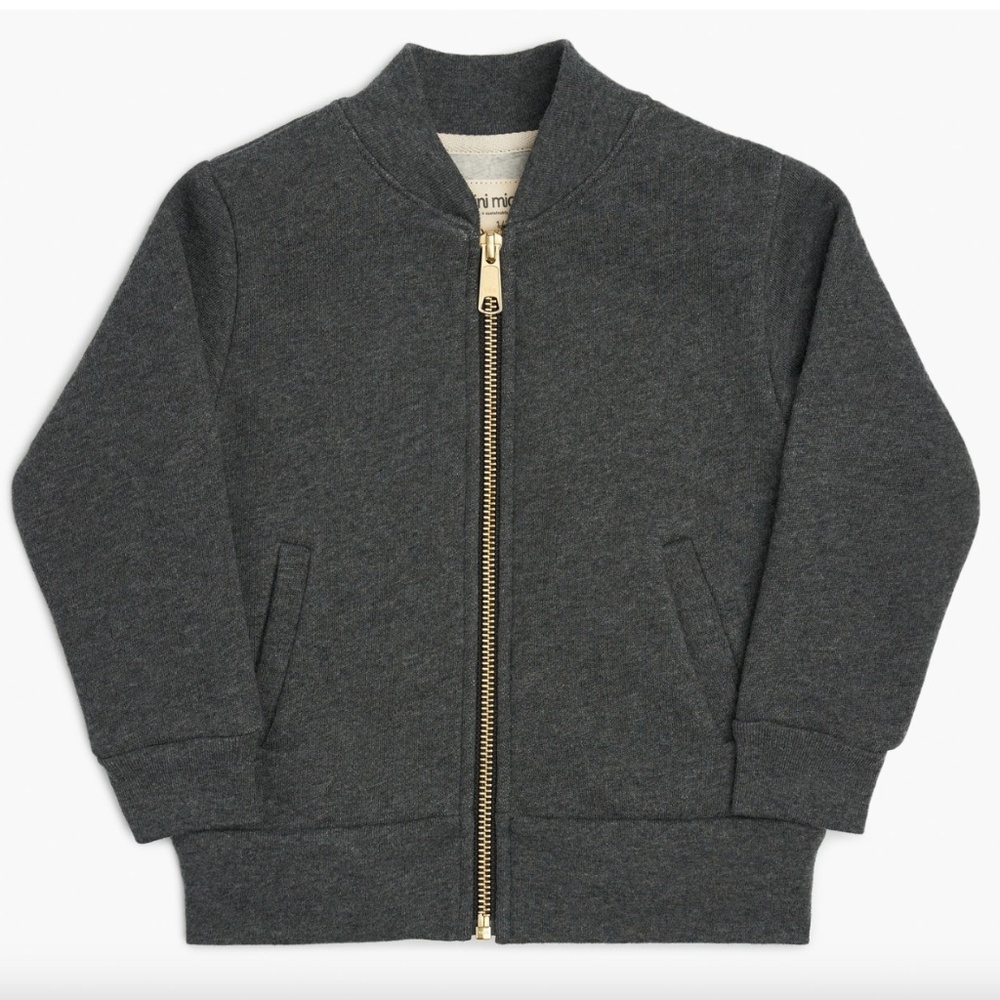 Mini Mioche Plush Varsity Bomber - size 7/8